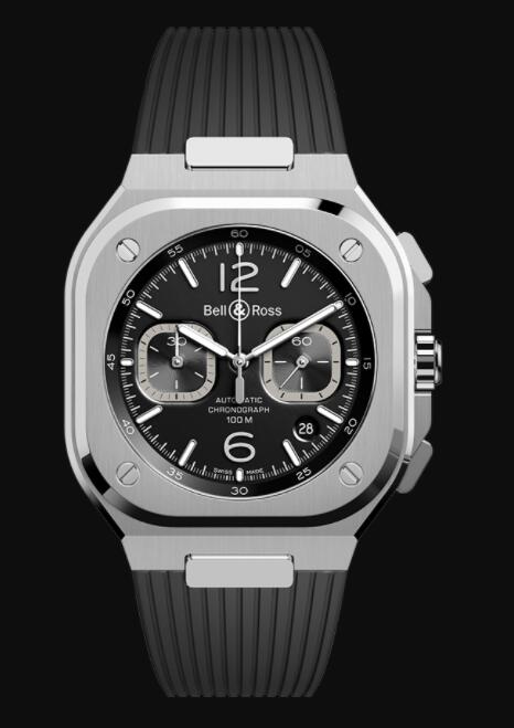 Bell & Ross BR 05 CHRONO BLACK STEEL BR05C-BL-ST/SRB Replica Watch